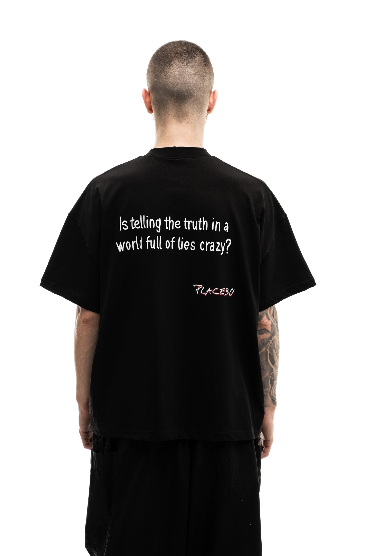 IT IS ALL FAKE oversized tee